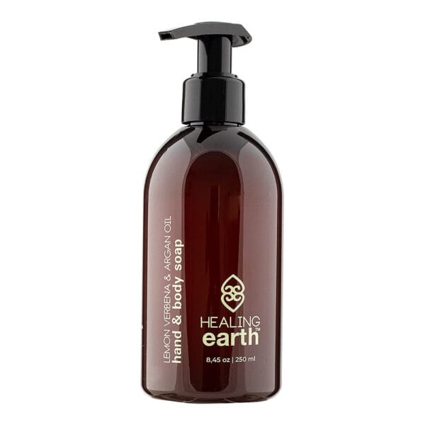 Lemon Verbena Hand & Body Soap Amber Plastic