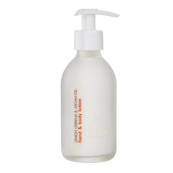 Lemon Verbena Hand & Body Lotion White Frosted Glass
